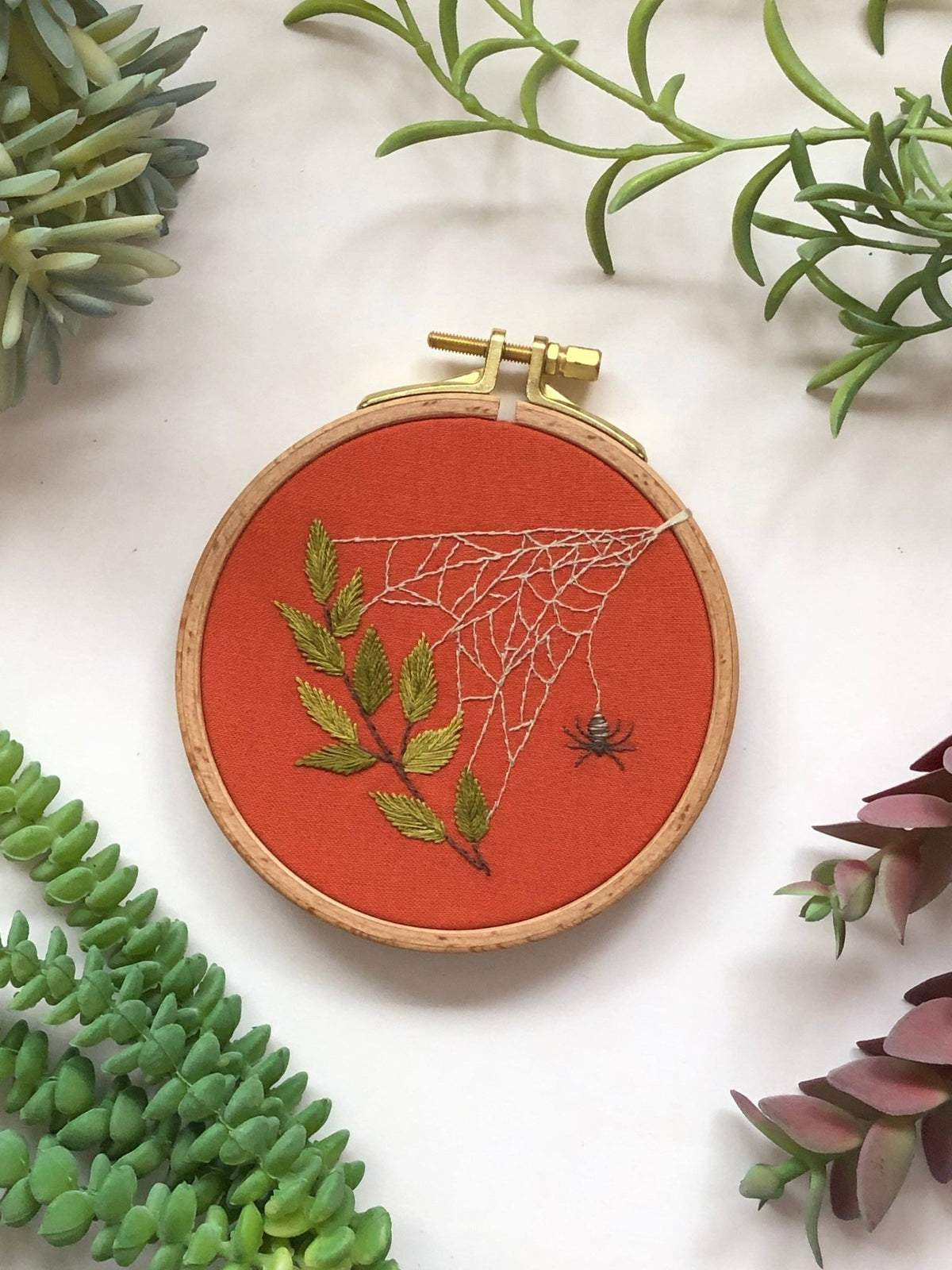 4" Beginner Spider's Web Embroidery Kit - Shop at Persephone's Hearth