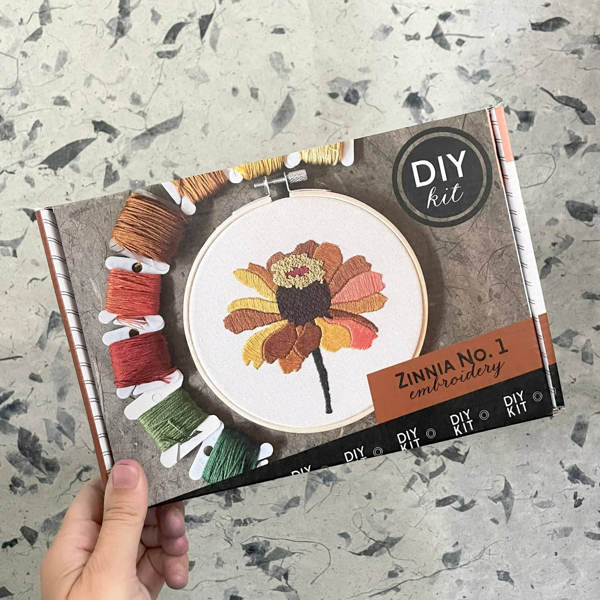 5" Beginner Zinnia No. 1 Embroidery Kit - Shop at Persephone's Hearth