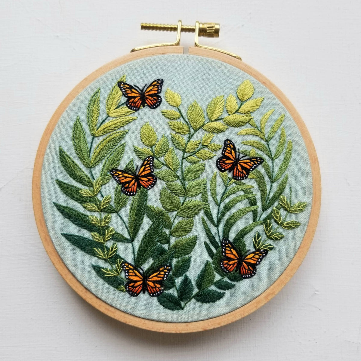 5" 'Love Grows' Butterfly Embroidery Kit - Shop at Persephone's Hearth