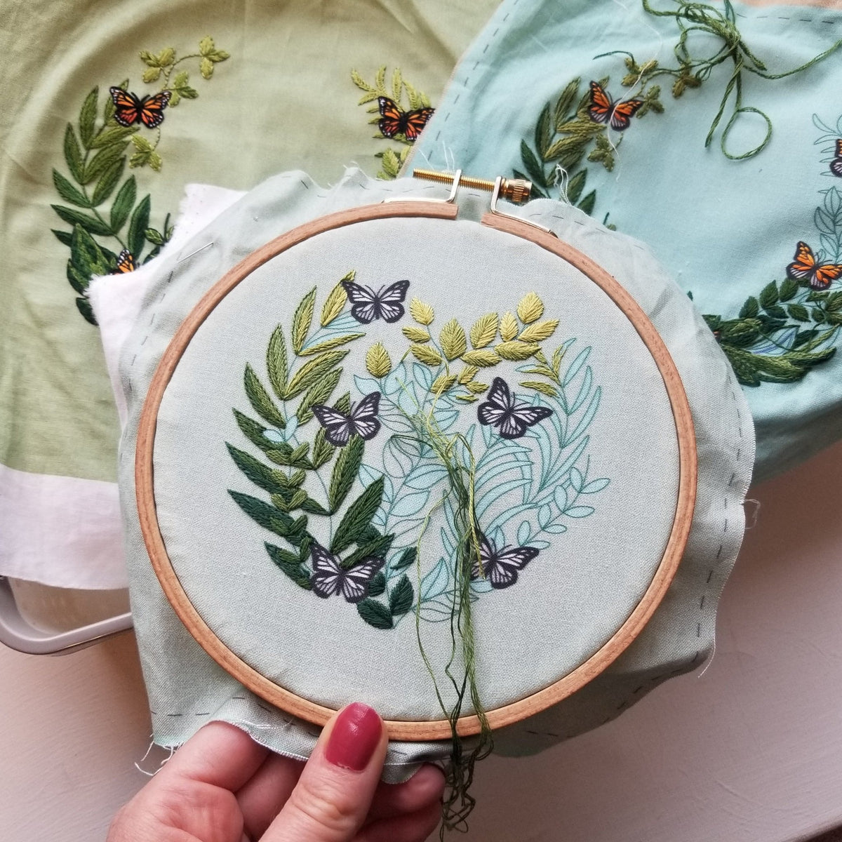 5" 'Love Grows' Butterfly Embroidery Kit - Shop at Persephone's Hearth