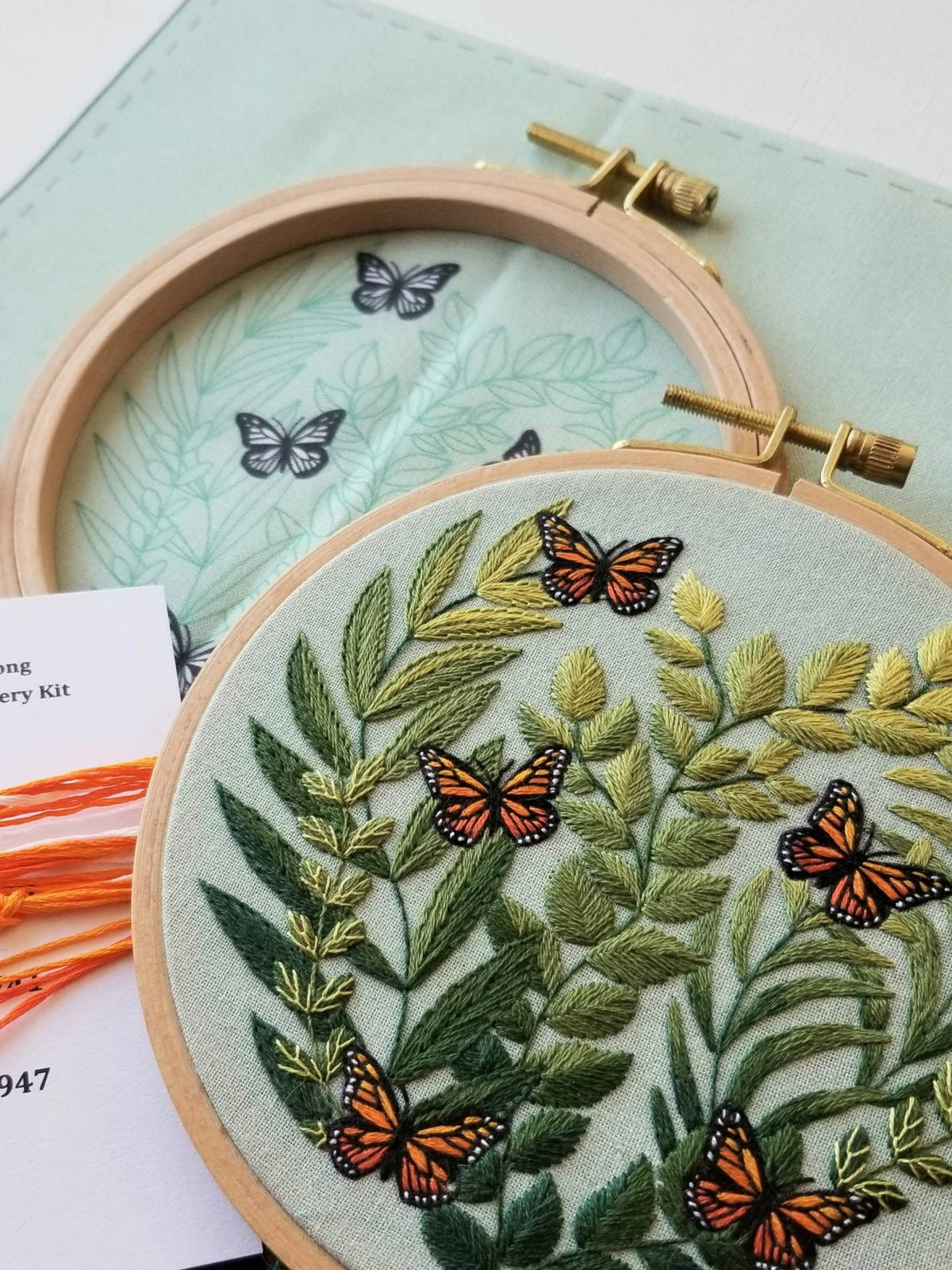 5" 'Love Grows' Butterfly Embroidery Kit - Shop at Persephone's Hearth