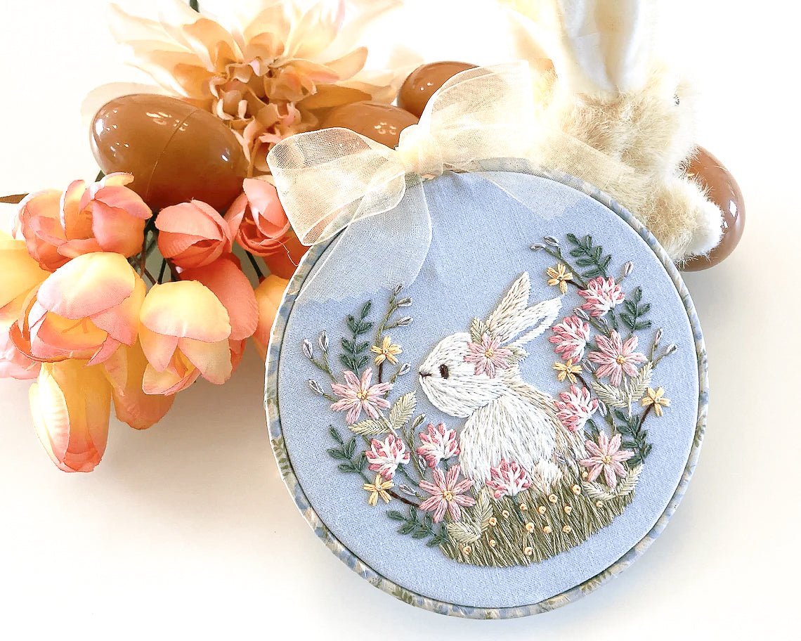 5" Spring Bunny Embroidery Kit - Shop at Persephone's Hearth