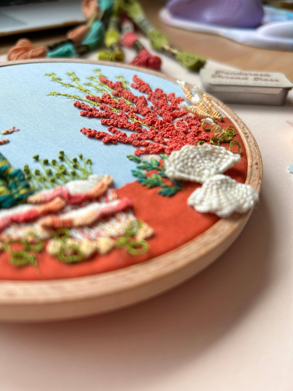 5" Under the Sea 3D Embroidery Kit - Shop at Persephone's Hearth