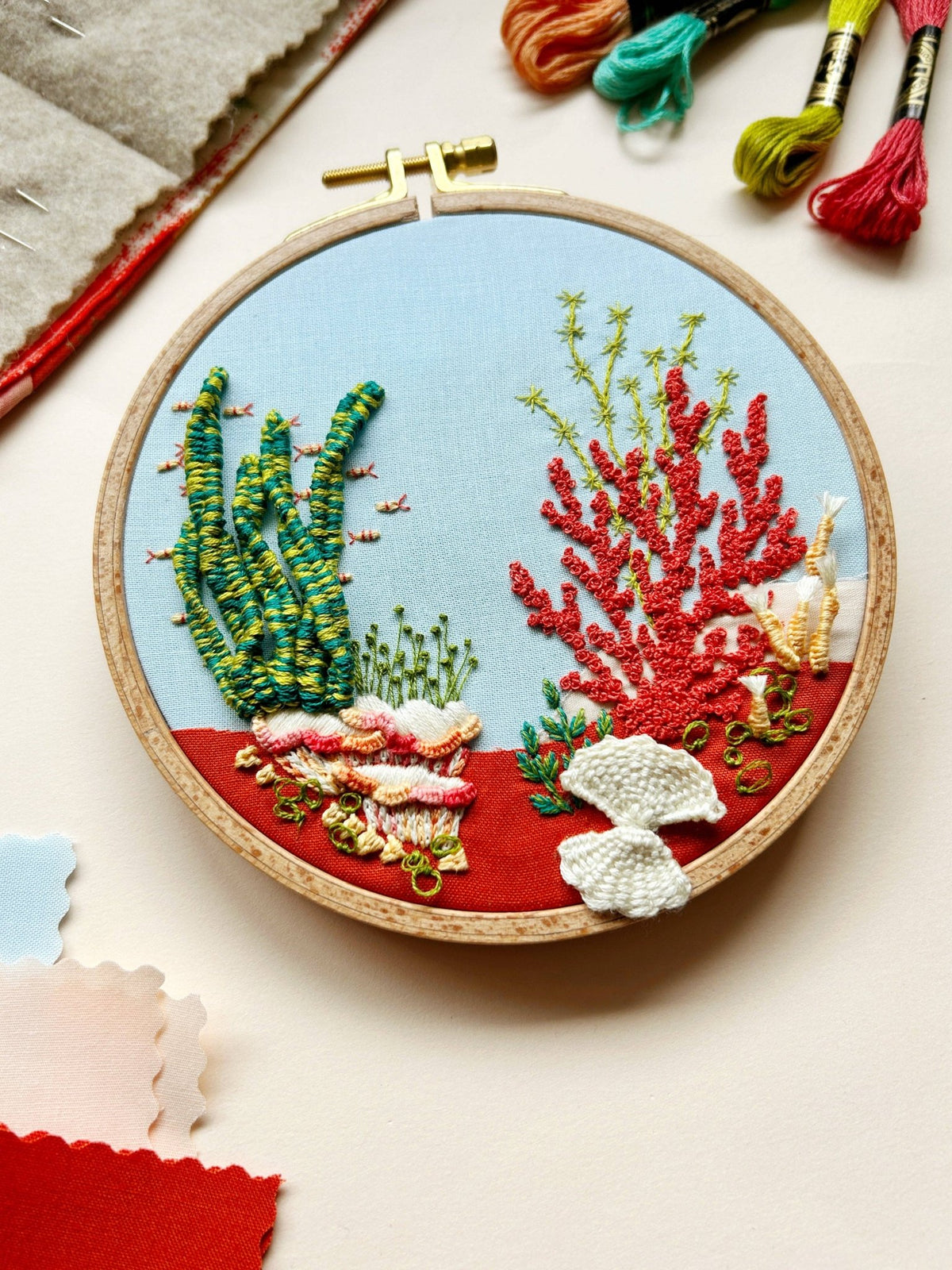 5" Under the Sea 3D Embroidery Kit - Shop at Persephone's Hearth