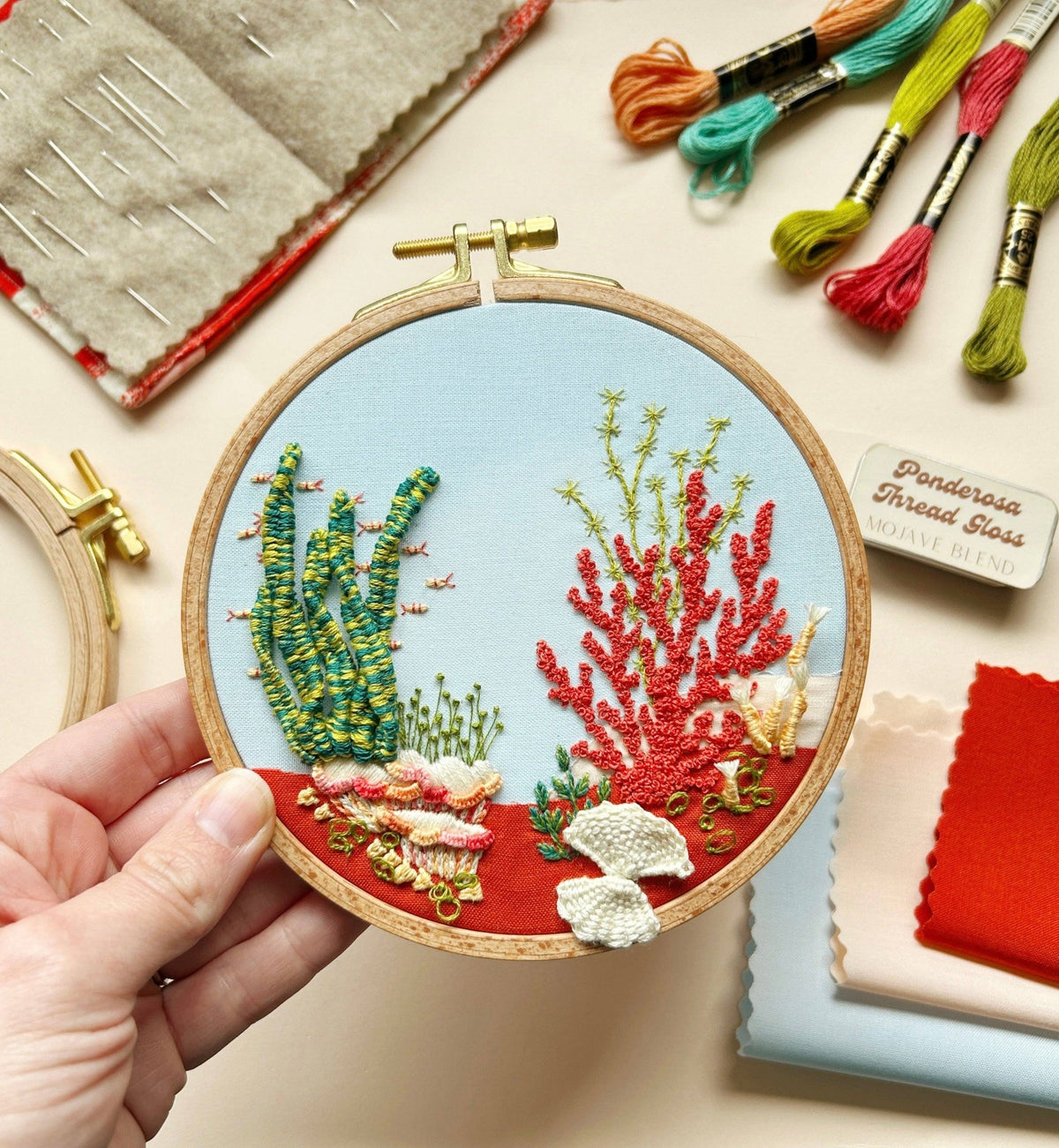 5" Under the Sea 3D Embroidery Kit - Shop at Persephone's Hearth
