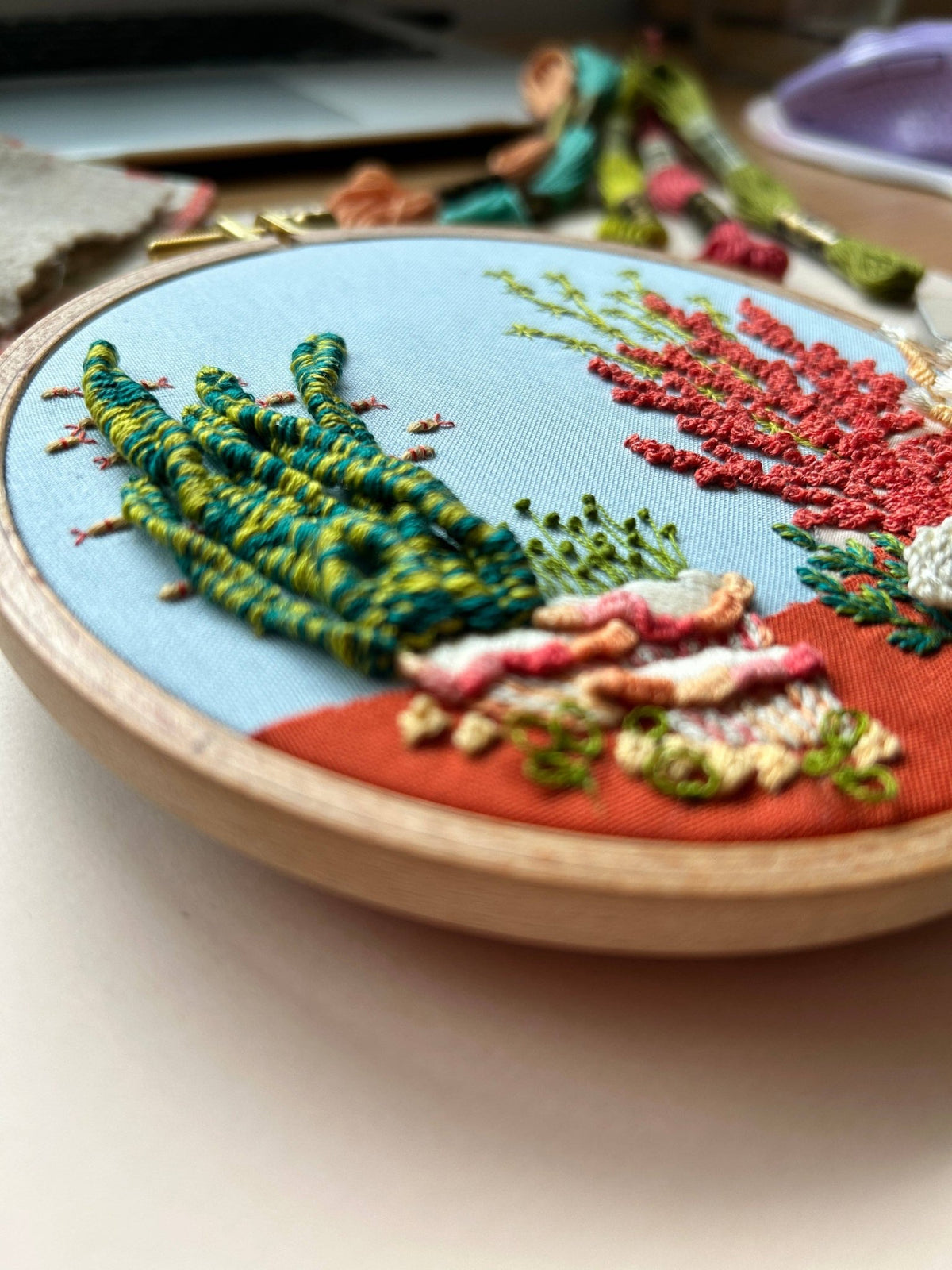 5" Under the Sea 3D Embroidery Kit - Shop at Persephone's Hearth