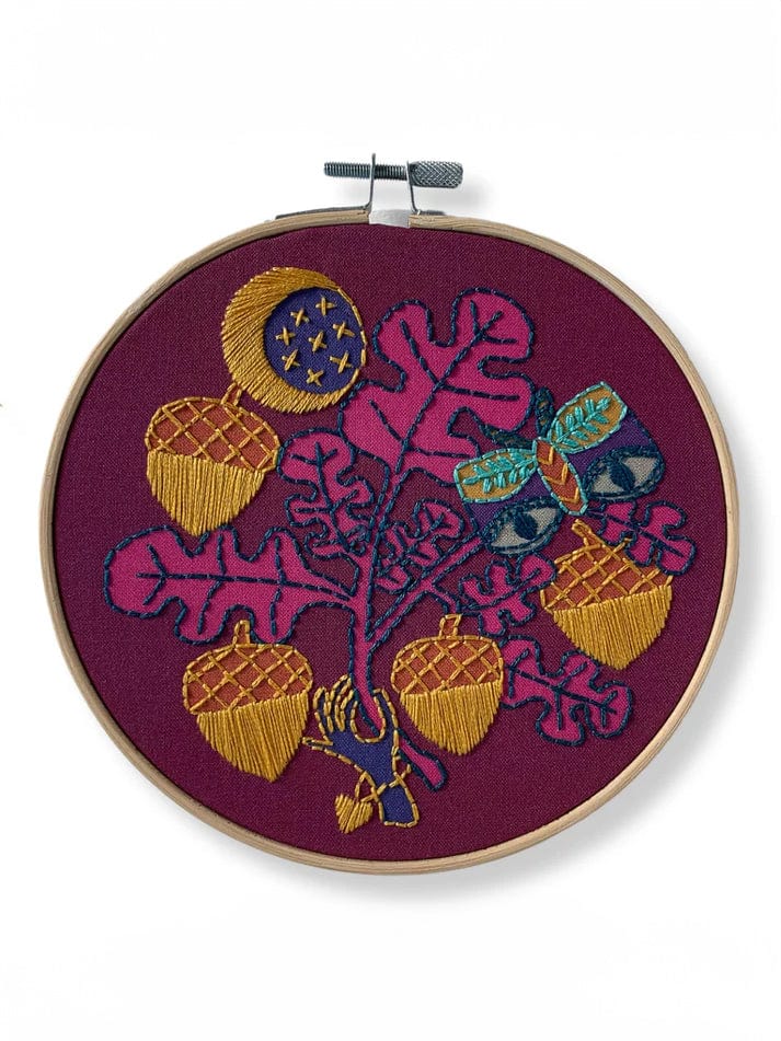 6" Beginner Acorns Embroidery Kit - Shop at Persephone's Hearth