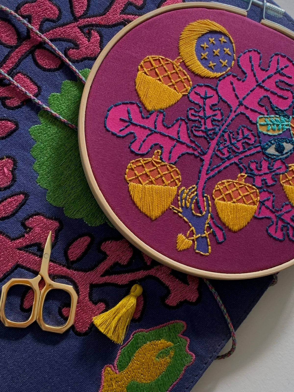 6" Beginner Acorns Embroidery Kit - Shop at Persephone's Hearth