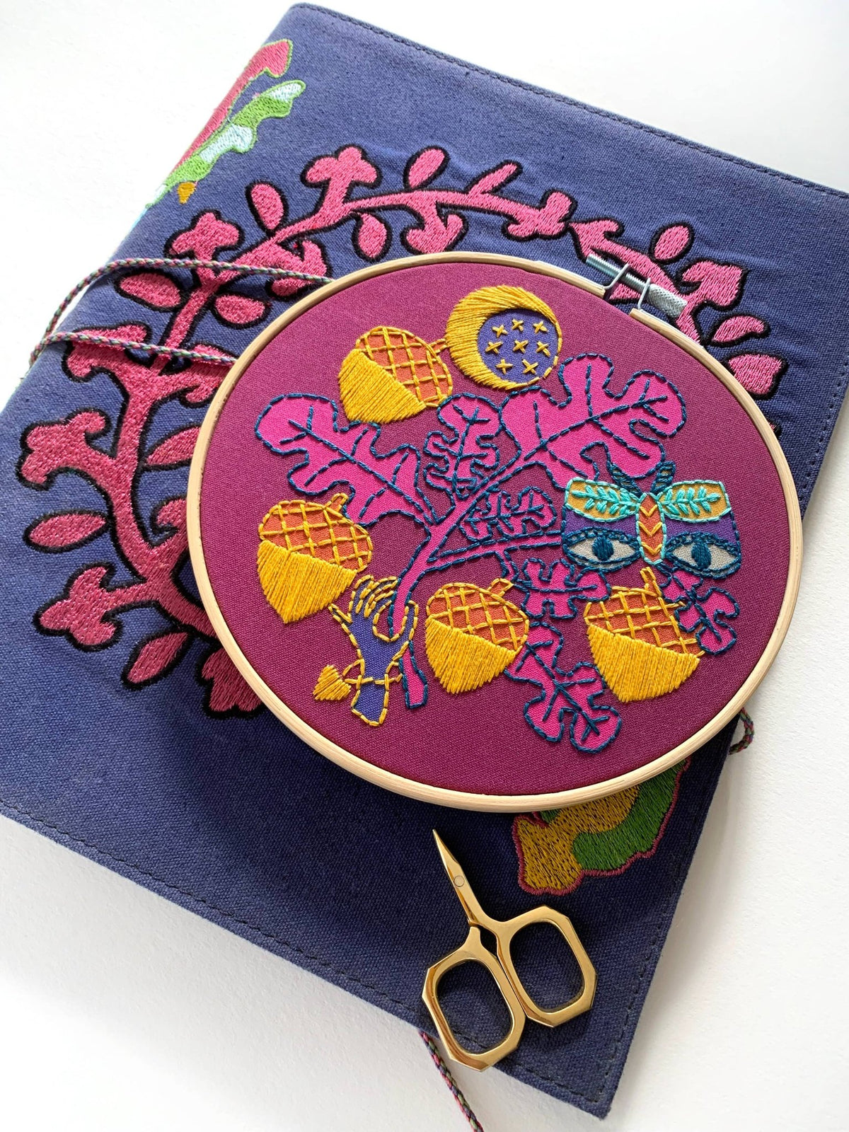 6" Beginner Acorns Embroidery Kit - Shop at Persephone's Hearth