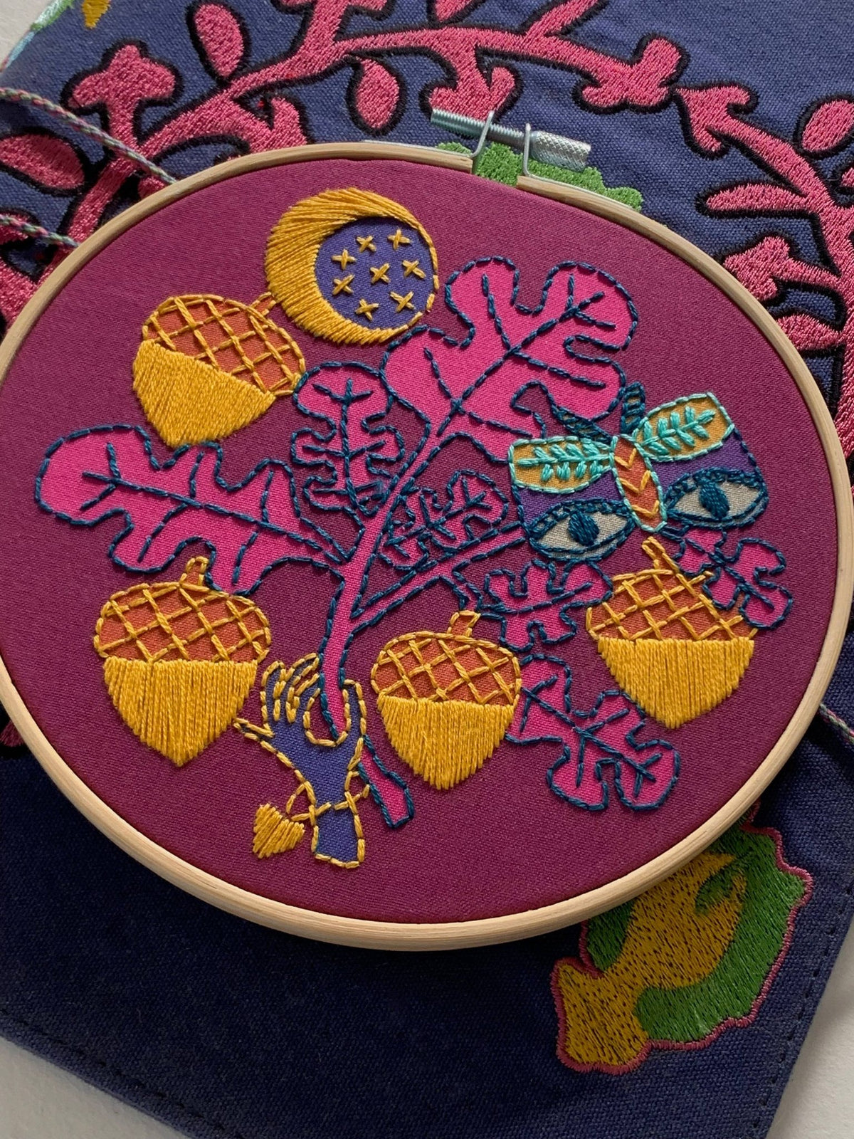 6" Beginner Acorns Embroidery Kit - Shop at Persephone's Hearth