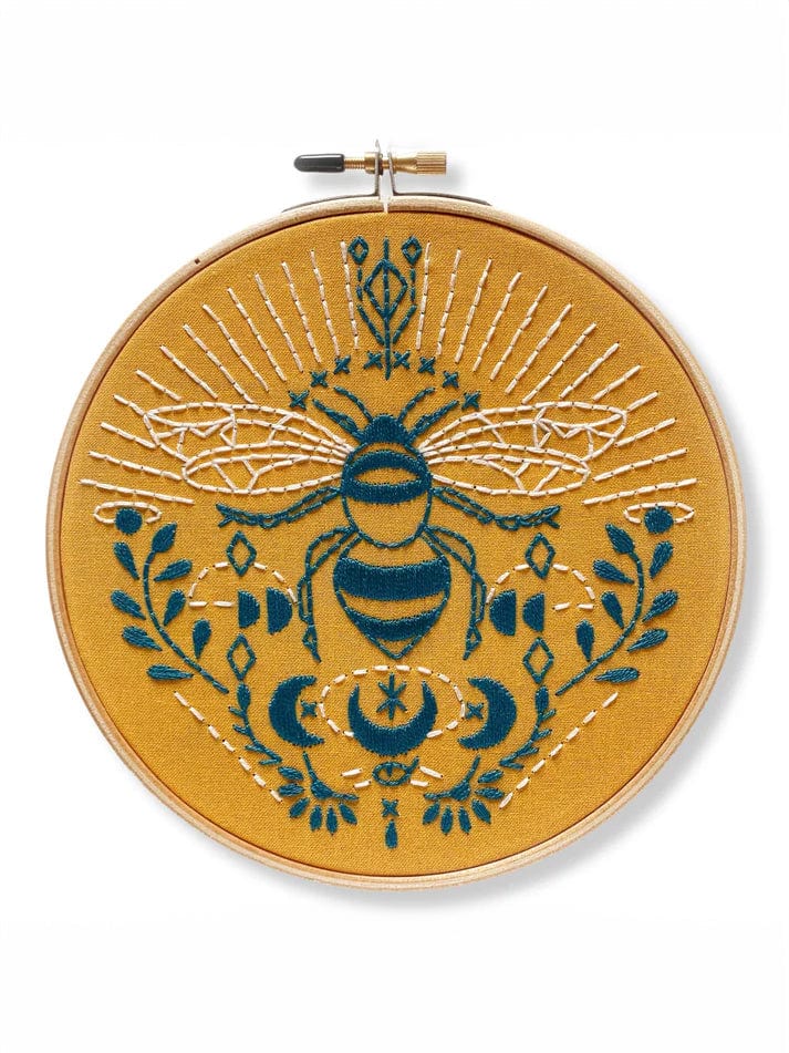 6" Beginner Bee Embroidery Kit - Shop at Persephone's Hearth