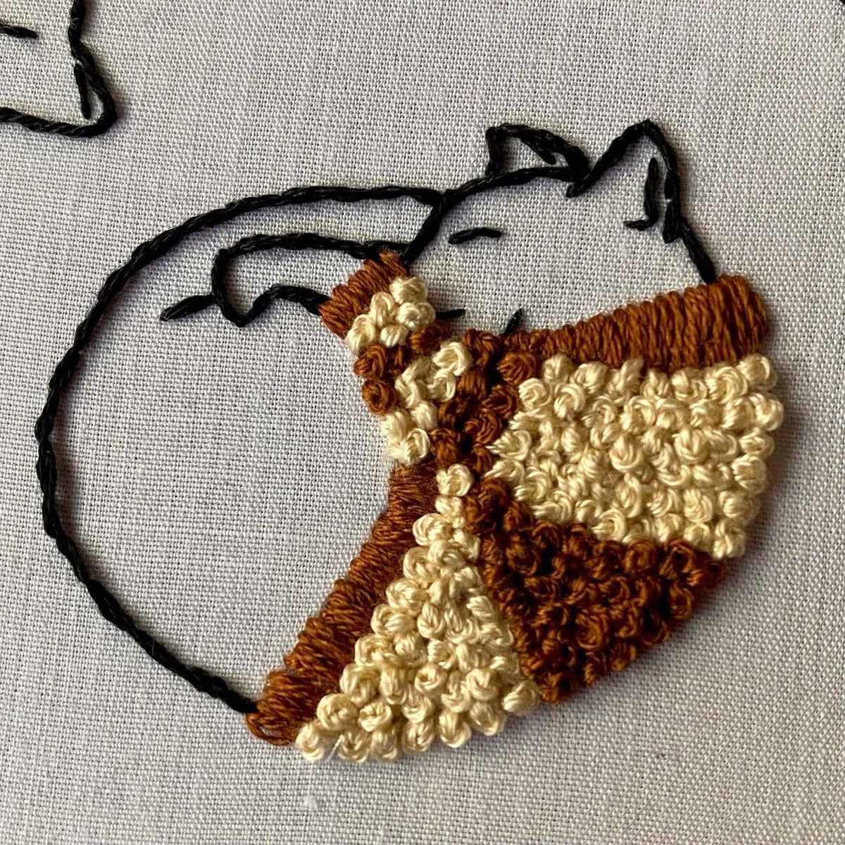 6" Beginner "Cozy Sweater Kitties" Embroidery Kit - Shop at Persephone's Hearth