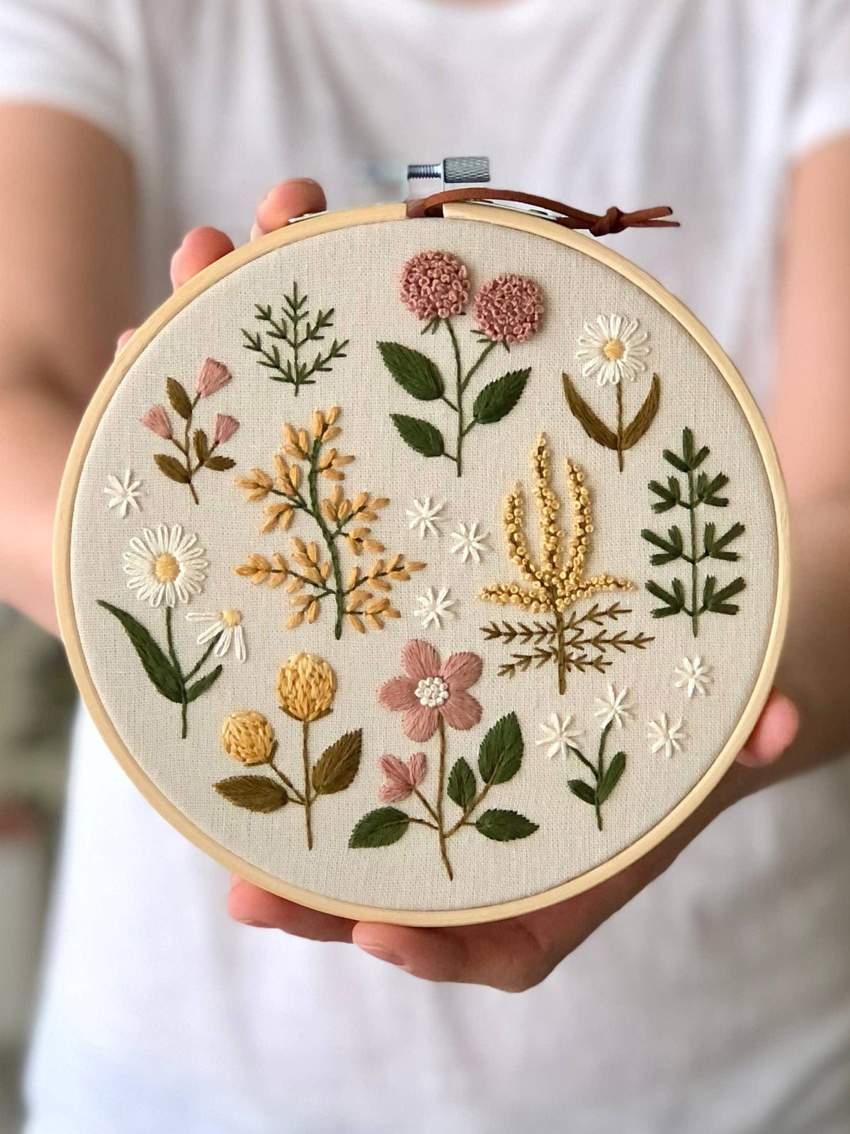 6" Beginner Floral Embroidery Kit - Shop at Persephone's Hearth