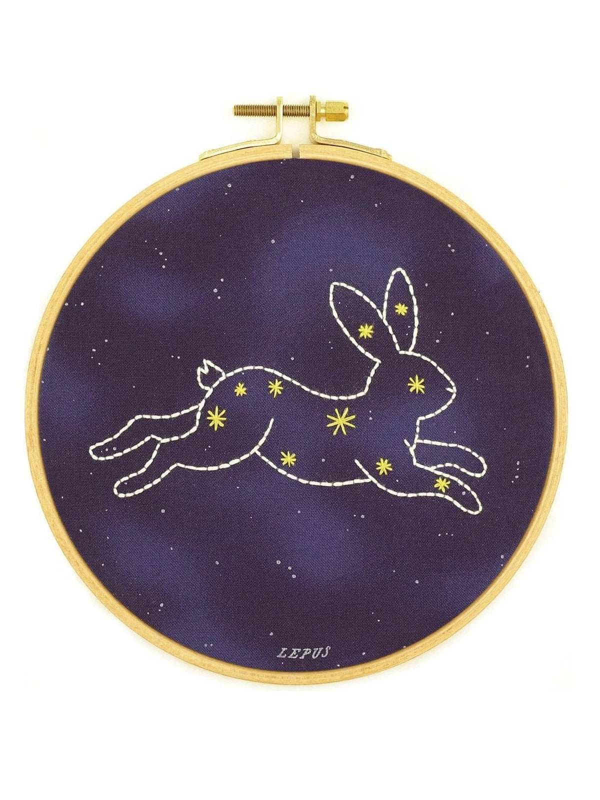 6" Beginner "Lepus" Constellation Embroidery Kit - Shop at Persephone's Hearth