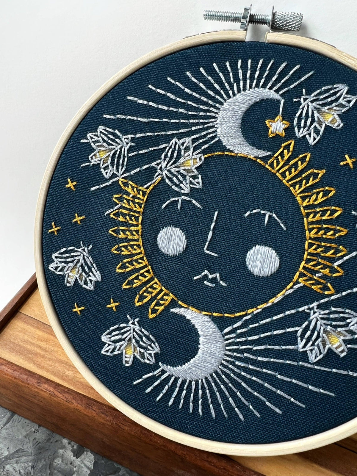 6" Beginner Moonglow Embroidery Kit - Shop at Persephone's Hearth