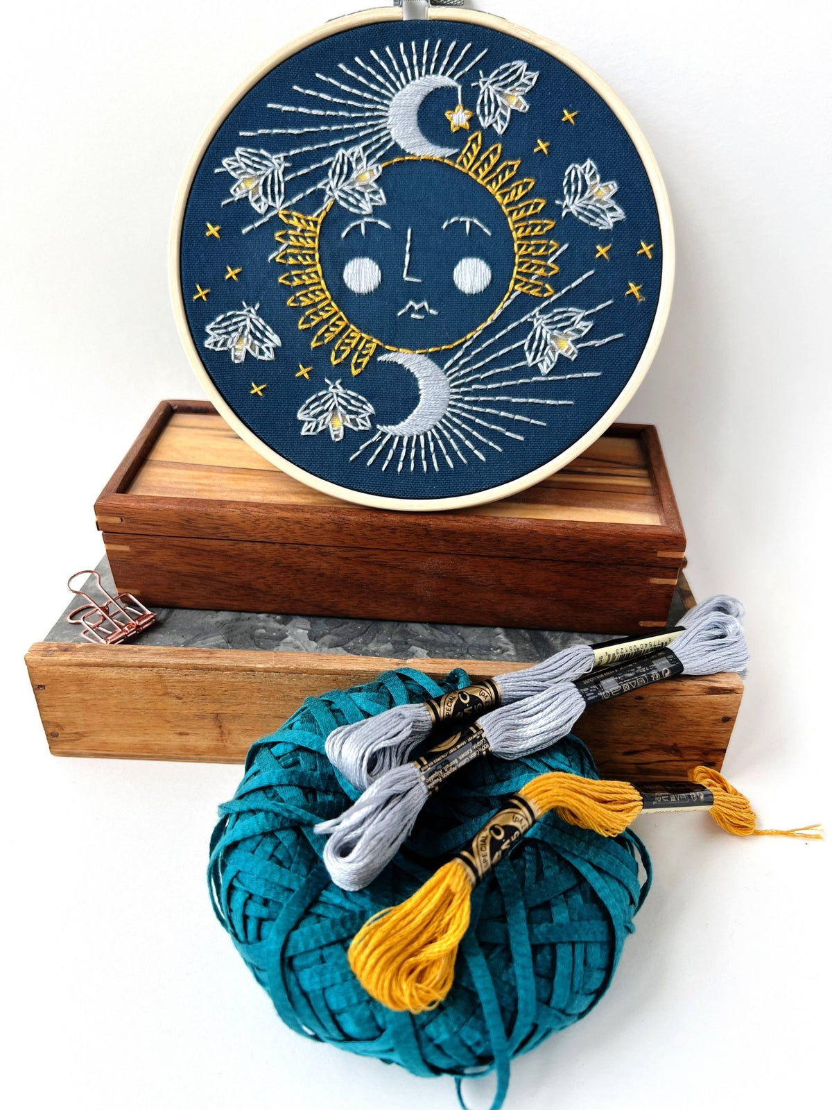 6" Beginner Moonglow Embroidery Kit - Shop at Persephone's Hearth