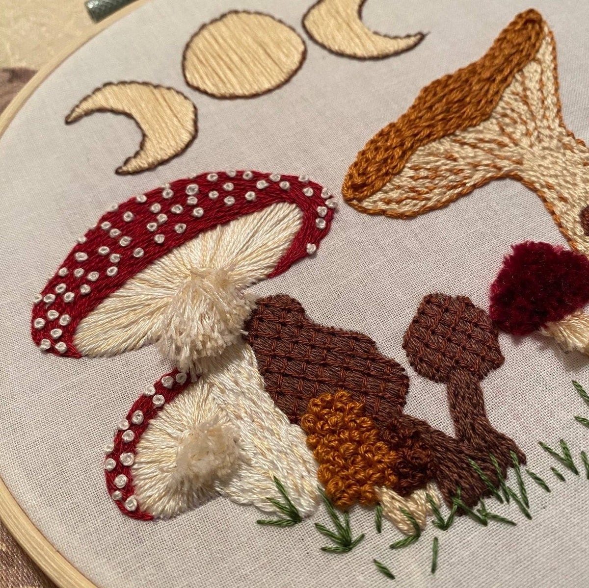 6" Beginner Mushie DIY Embroidery Kit - Shop at Persephone's Hearth