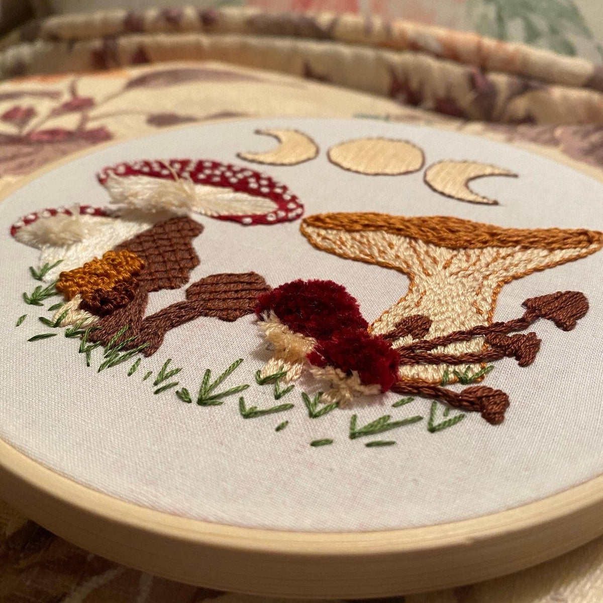 6" Beginner Mushie DIY Embroidery Kit - Shop at Persephone's Hearth