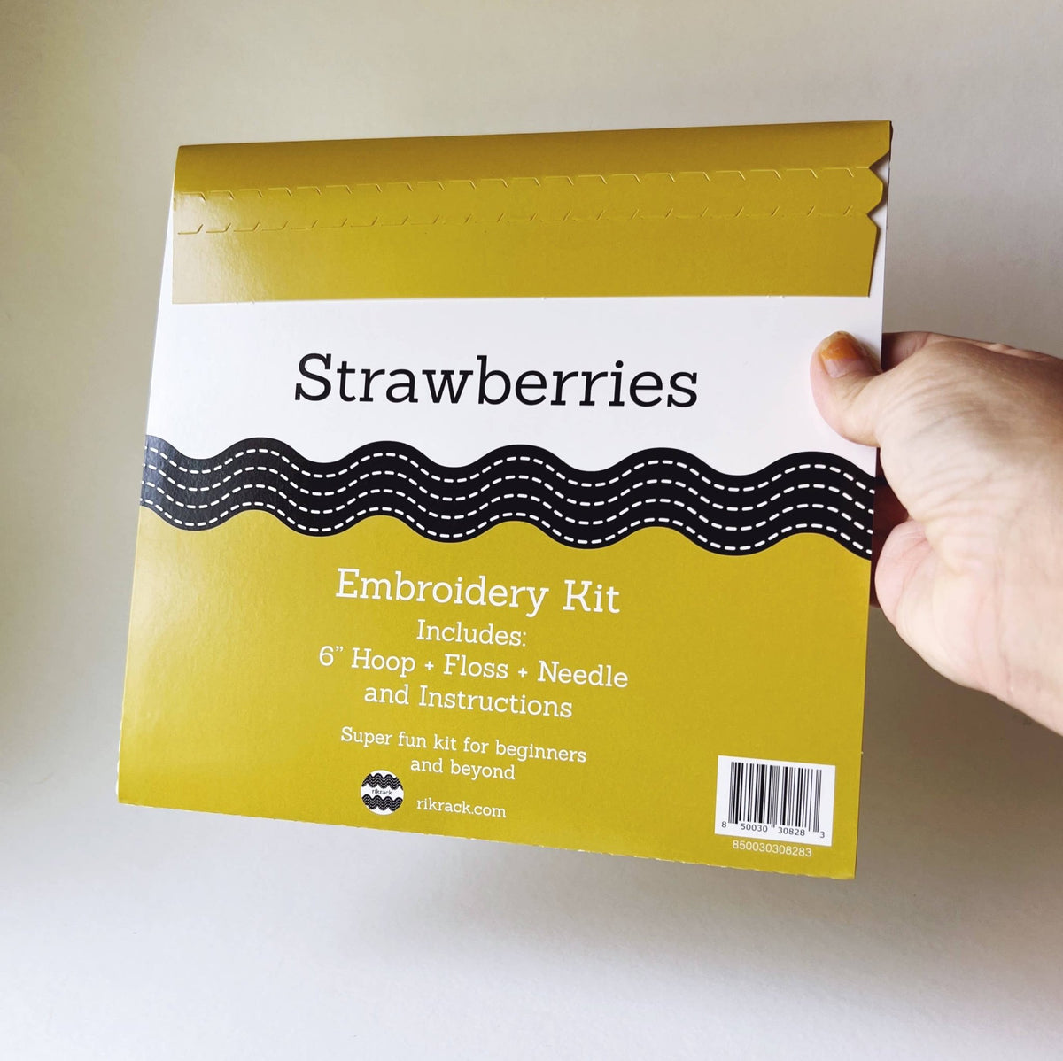 6" Beginner Strawberries Embroidery Kit - Shop at Persephone's Hearth