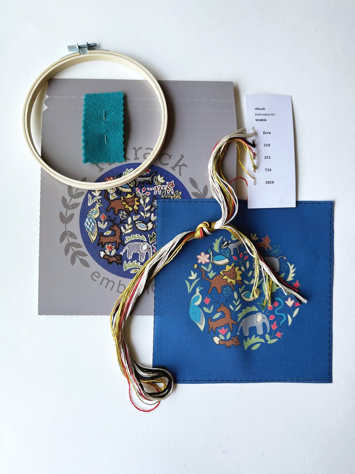 6" Beginner Wildlife Embroidery Kit - Shop at Persephone's Hearth