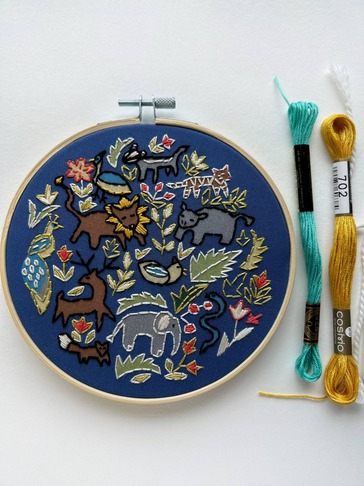 6" Beginner Wildlife Embroidery Kit - Shop at Persephone's Hearth