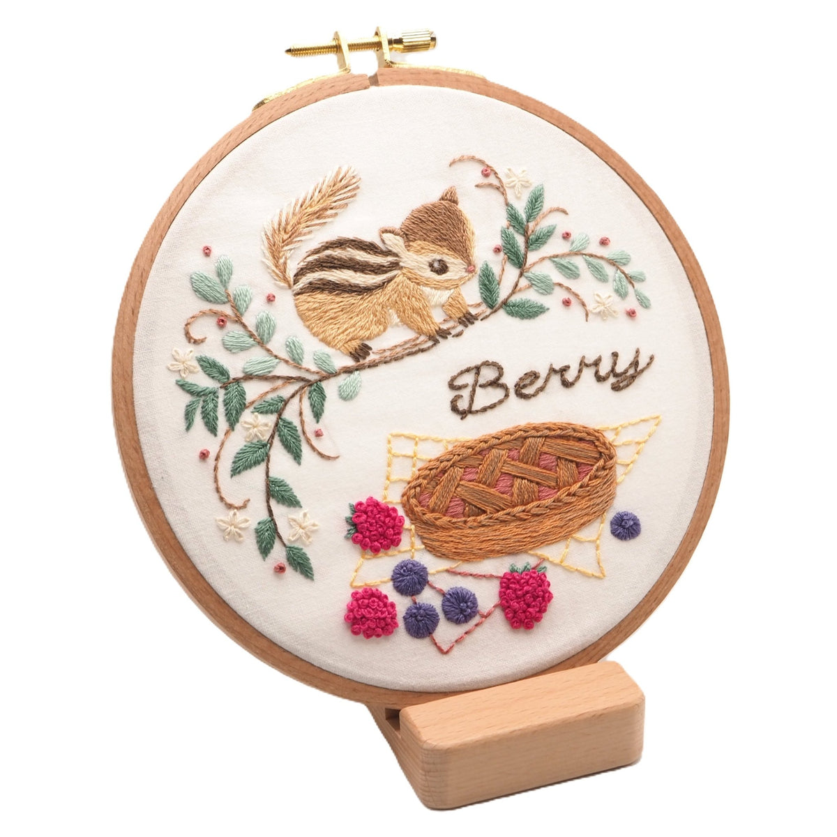 6" Berry Pie Embroidery Kit - Shop at Persephone's Hearth