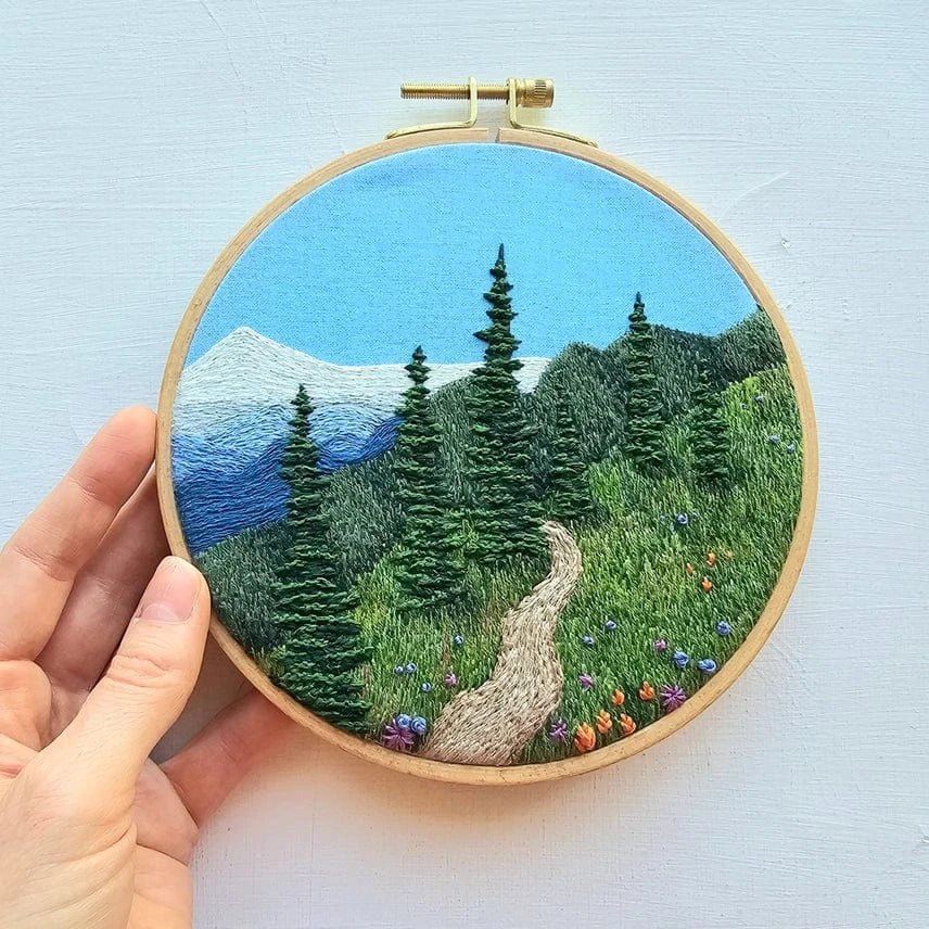 6" Happy Trails Embroidery Kit - Shop at Persephone's Hearth