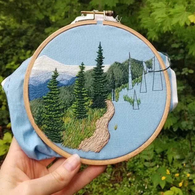6" Happy Trails Embroidery Kit - Shop at Persephone's Hearth