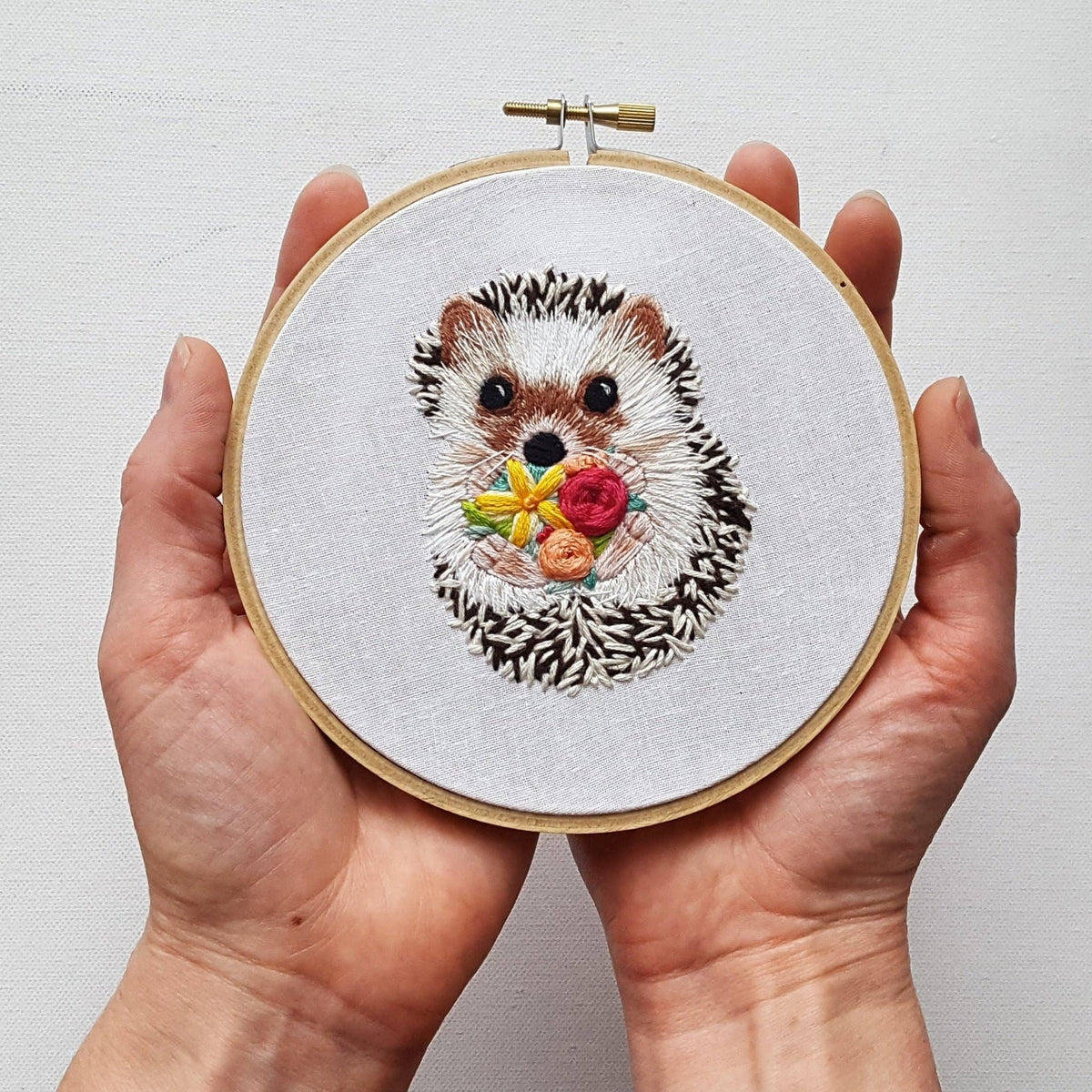 6" Hedgehog Embroidery Kit - Shop at Persephone's Hearth