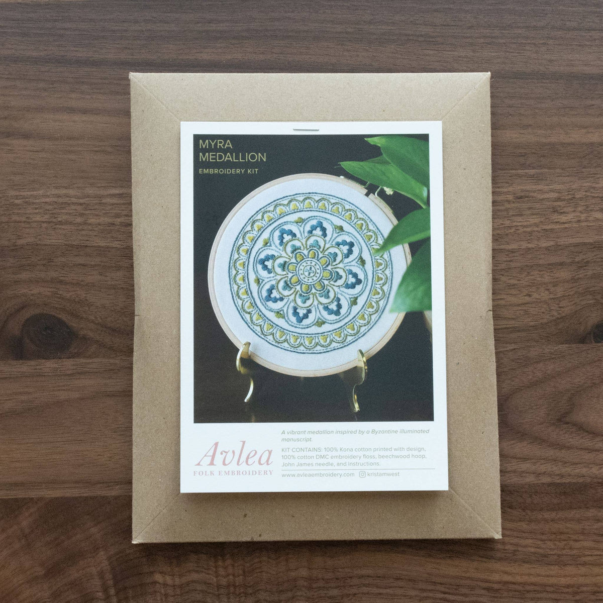 6" Myra Medallion Embroidery Kit - Shop at Persephone's Hearth
