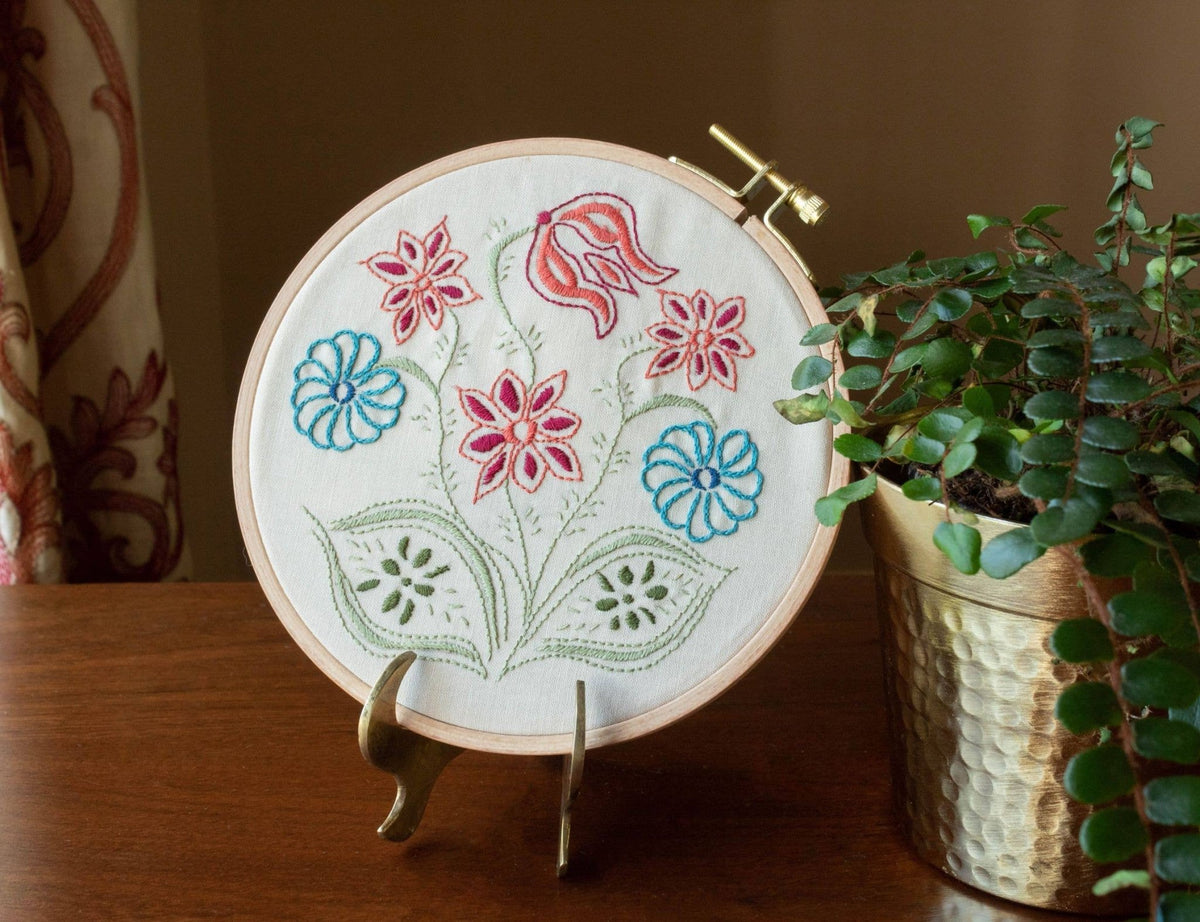 6" Pennsylvania Posy Embroidery Kit - Shop at Persephone's Hearth