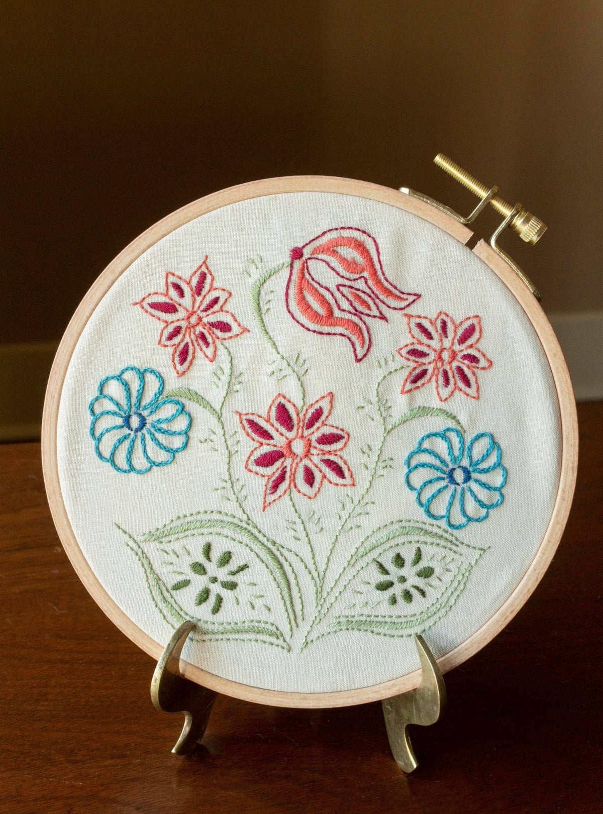 6" Pennsylvania Posy Embroidery Kit - Shop at Persephone's Hearth