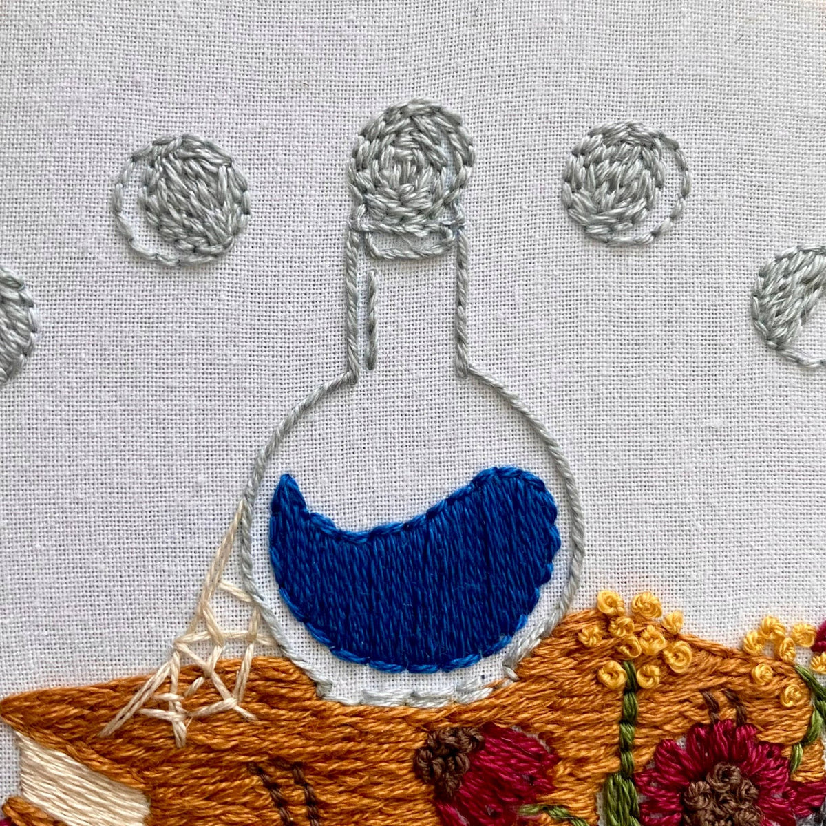 6" Witch's Apothecary Embroidery Kit - Shop at Persephone's Hearth