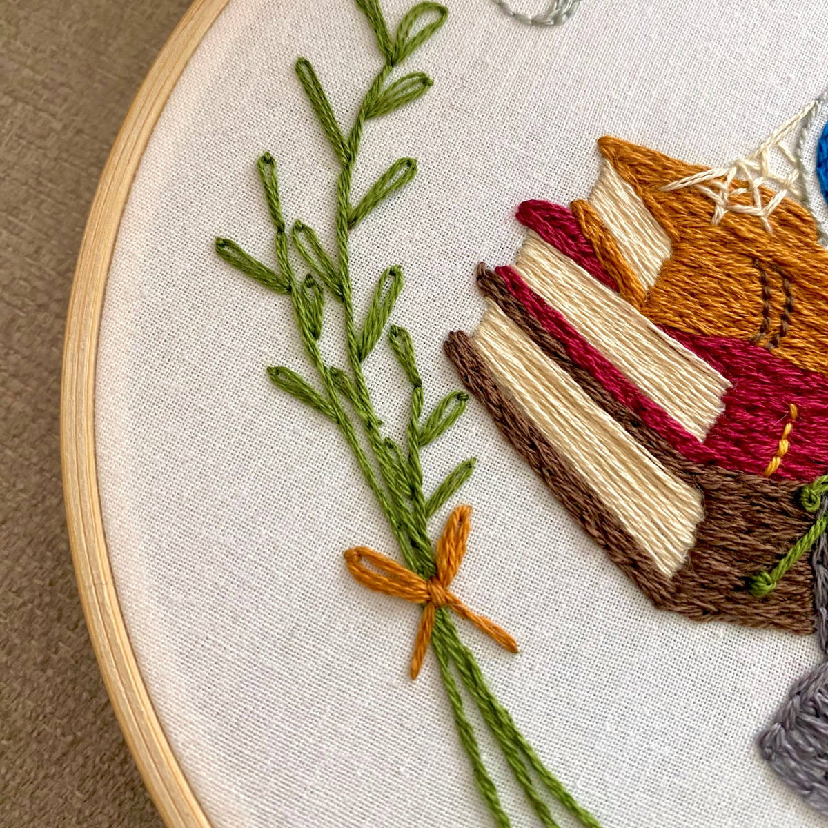 6" Witch's Apothecary Embroidery Kit - Shop at Persephone's Hearth