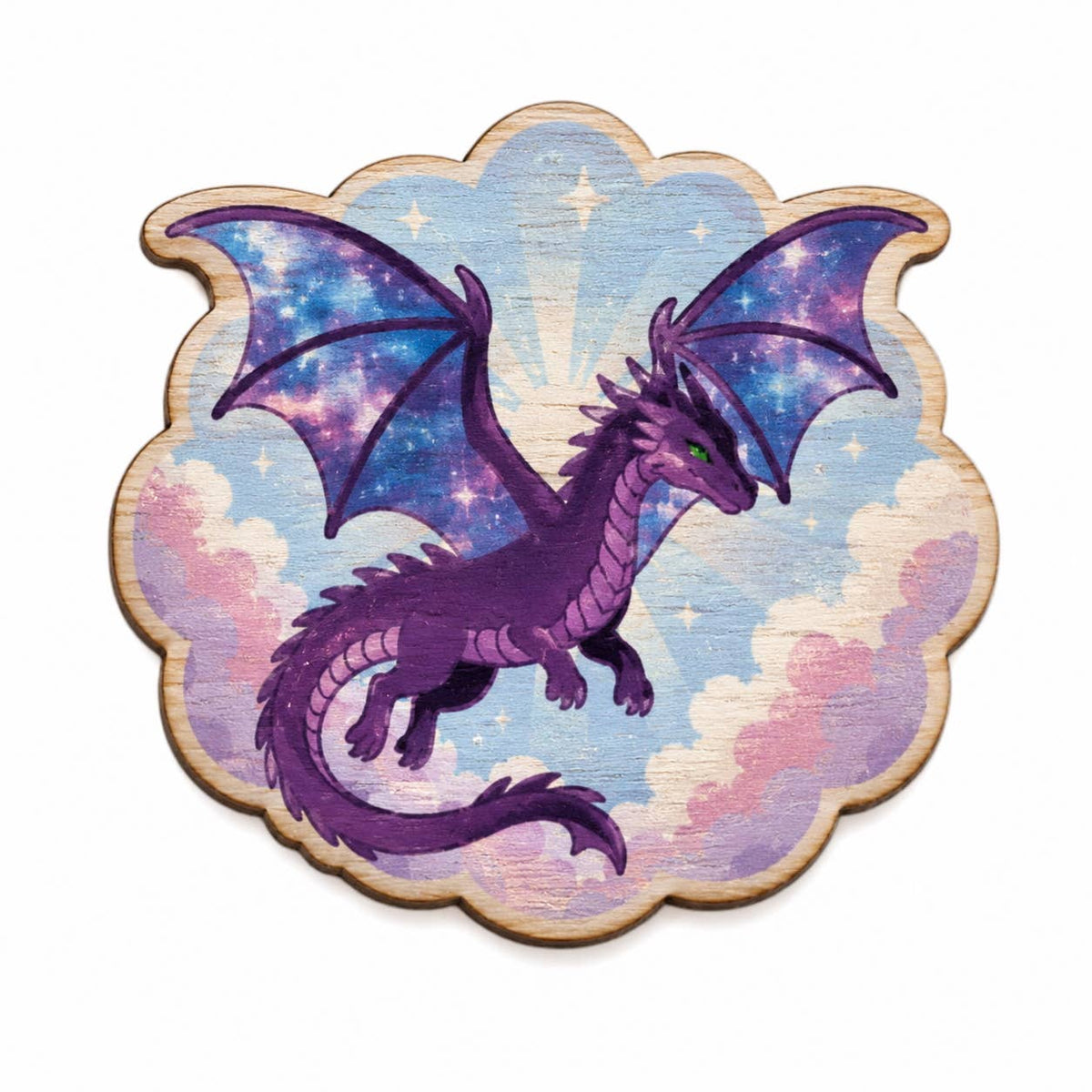 Dragon Wooden Needle Minder