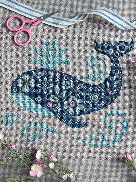 Whale of a Time Cross Stitch Kit (Hoop not included)