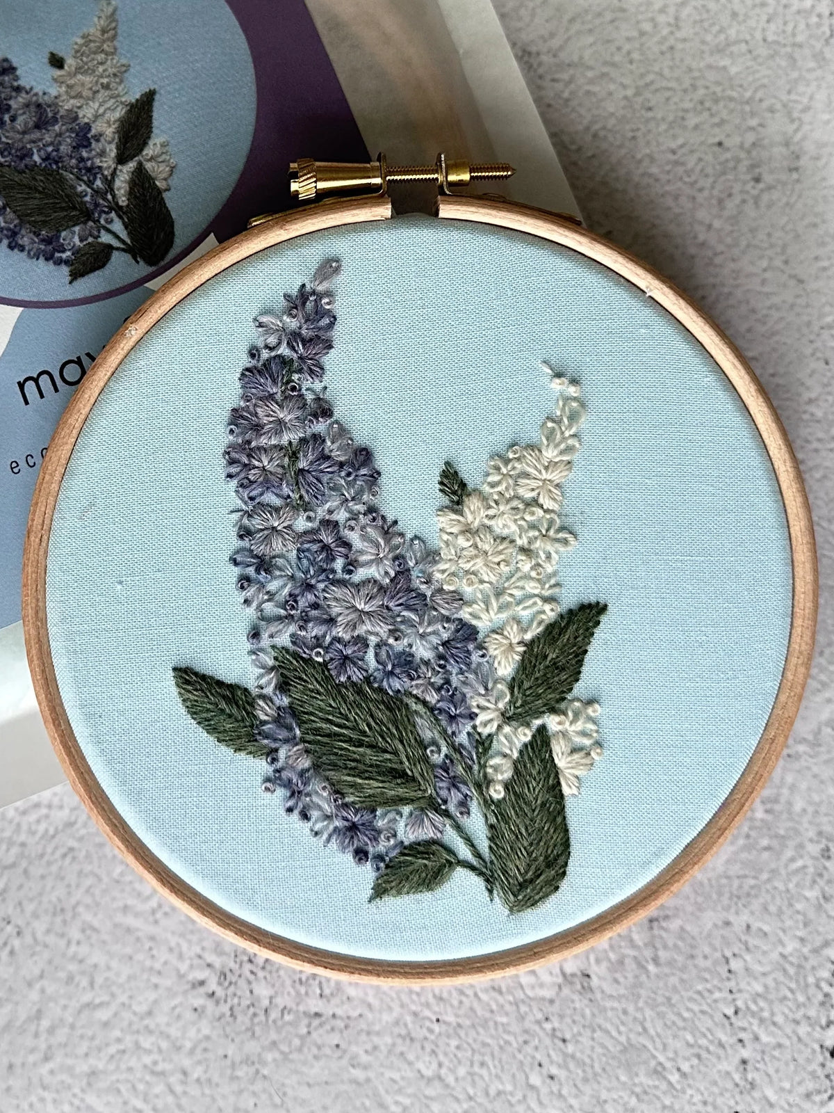 *Pre-order* 5" Beginner May Flowers Embroidery Kit