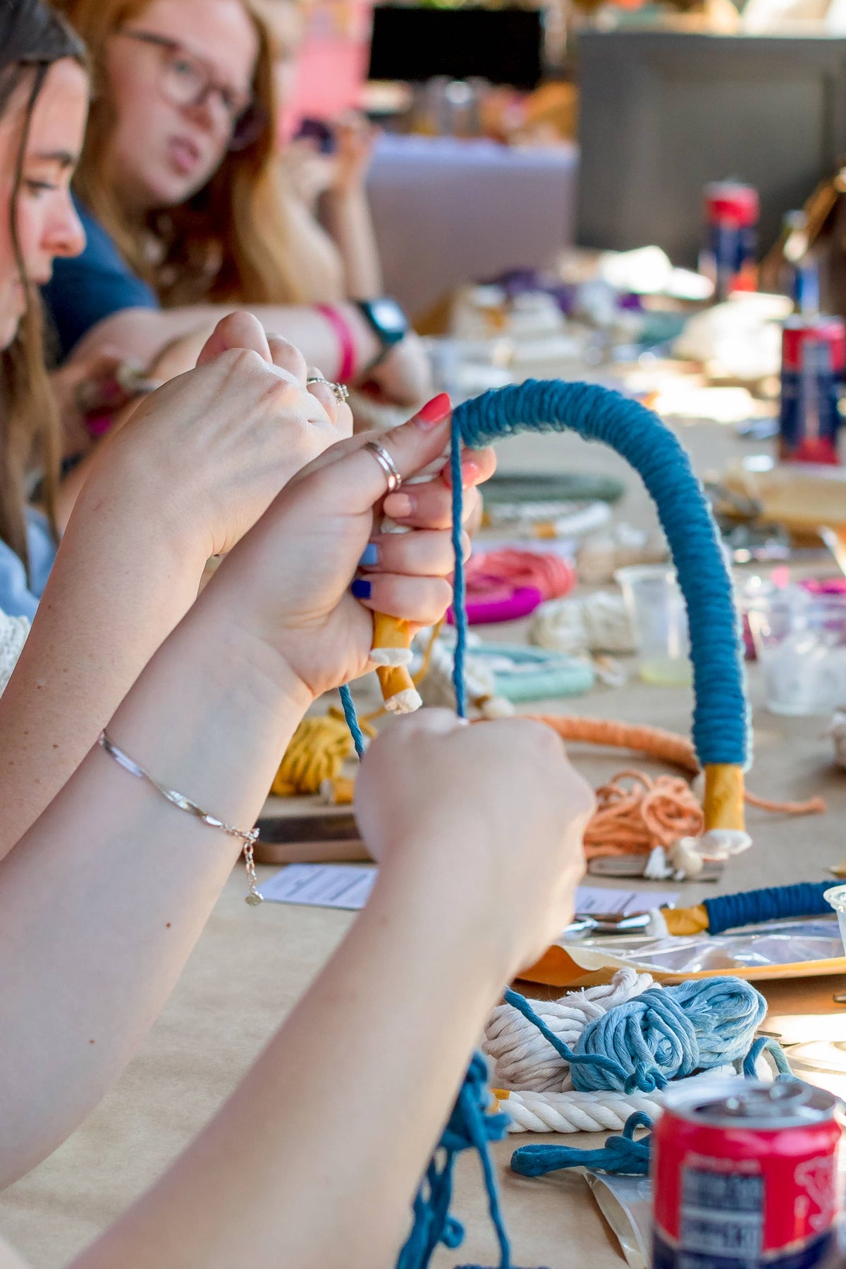 A Branch & Cord Spring DIY Rainbow Beginner Macrame Kit