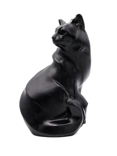 Black Cat Pillar Candle