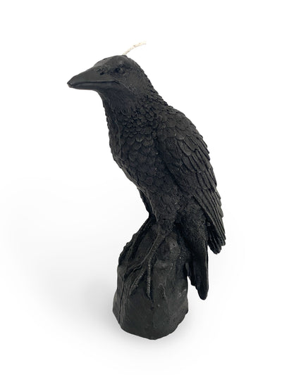 A Pleasant Thought Candles Perched Raven Candle