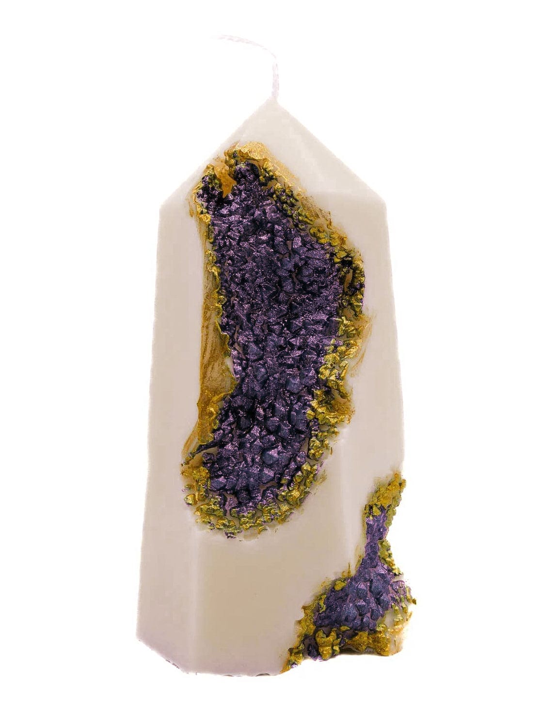 Amethyst Geode Pillar Candle - Shop at Persephone's Hearth