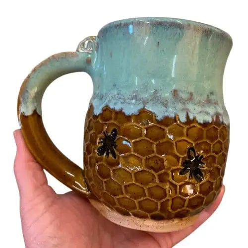 AMG Pottery Bee Mug - Handmade Pottery