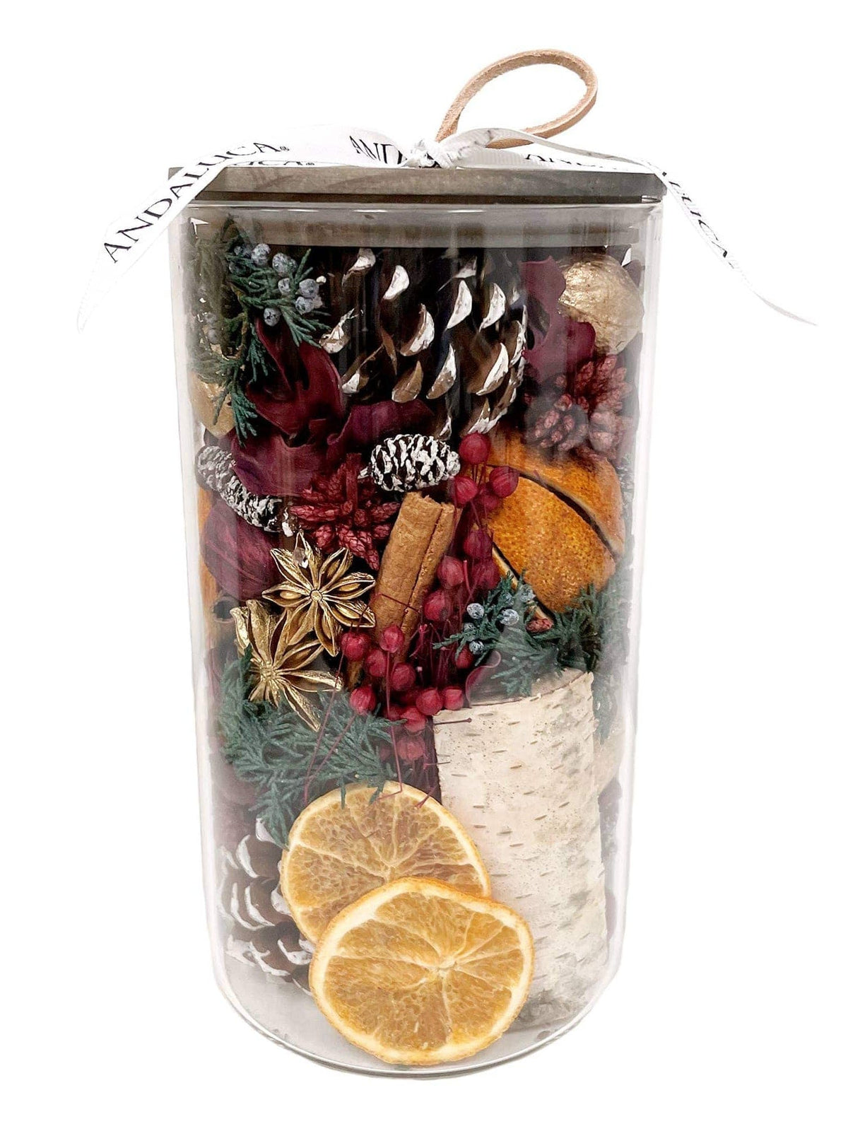 Andaluca Potpourri Holiday Spice Potpourri Jar