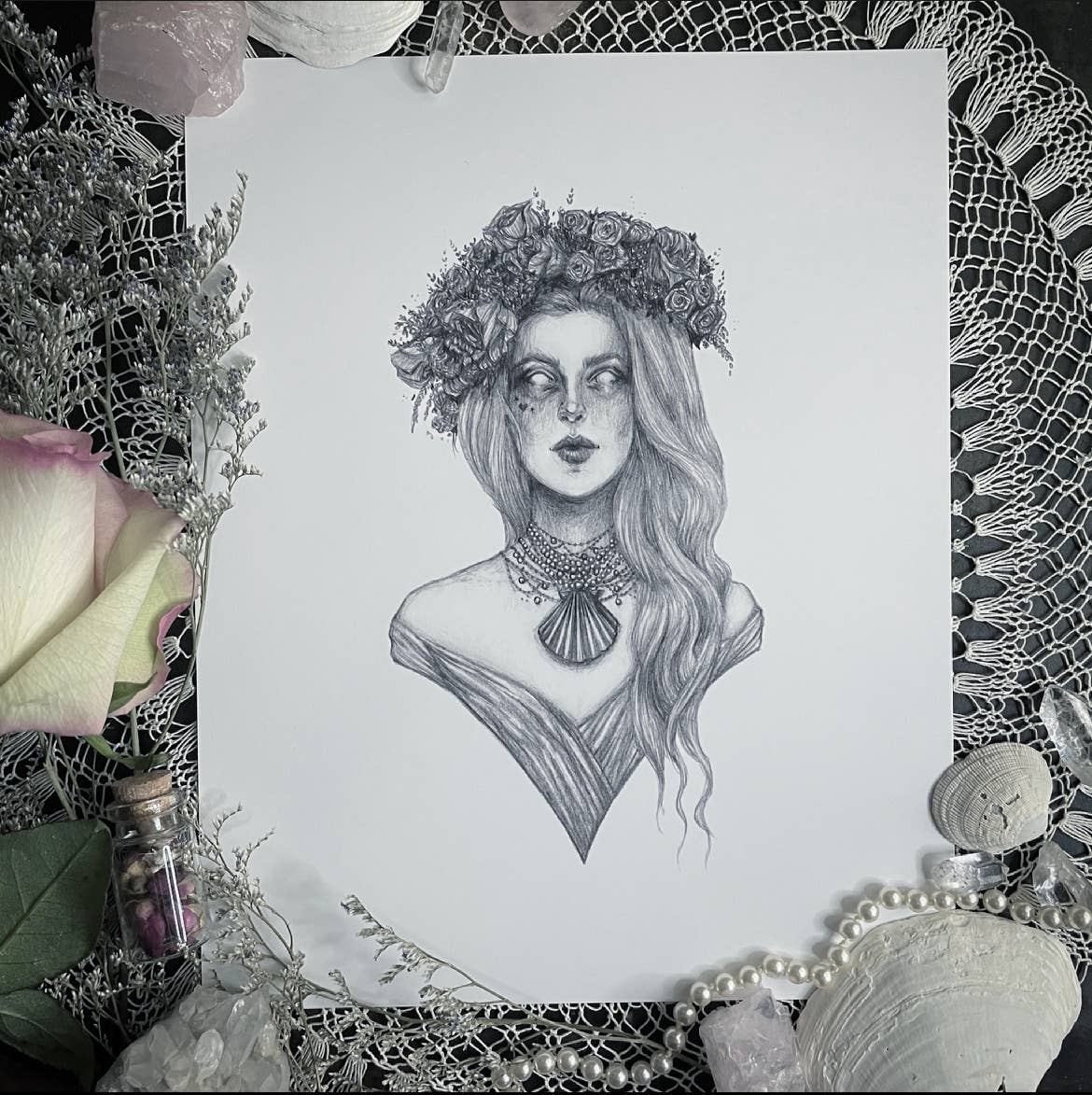 "Aphrodite" Fine Art Print, 10" x 8" - Shop at Persephone's Hearth