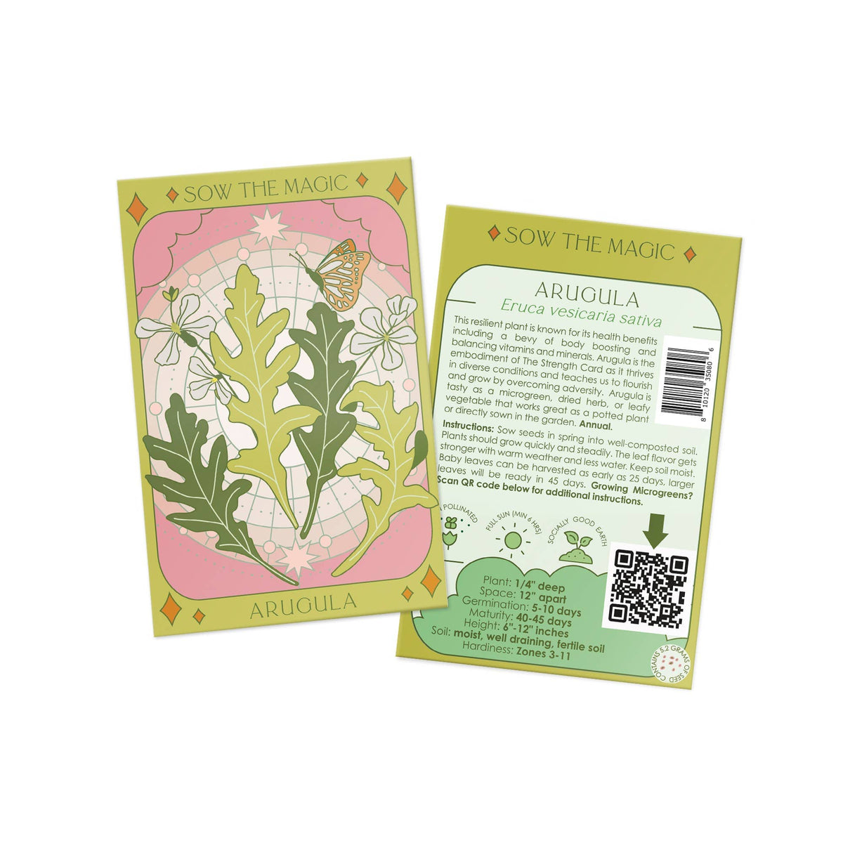 Arugula Tarot Garden Seed Packet - Shop at Persephone's Hearth