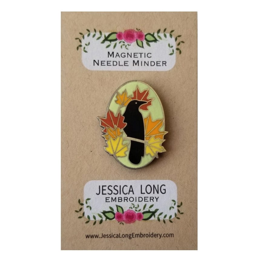 Autumn Birds Enamel Needle Minder - Shop at Persephone's Hearth