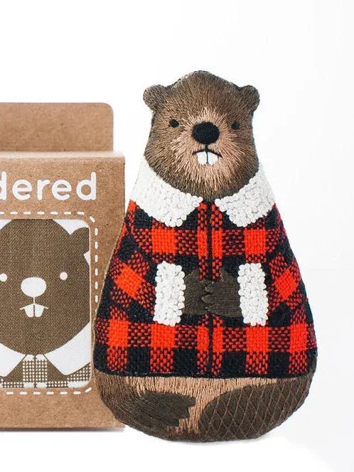 "Beaver" Embroidery Doll Kit - Shop at Persephone's Hearth
