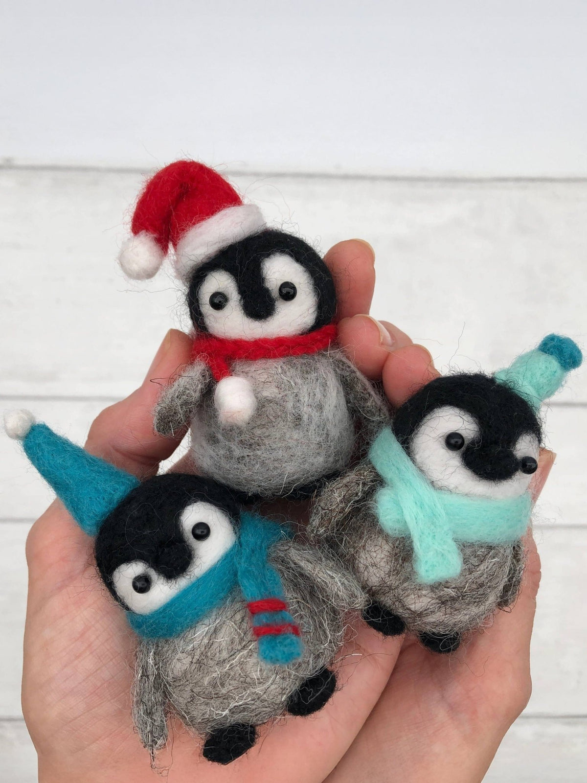 Beginner Baby Penguins Needle Felting Kit - Shop at Persephone's Hearth