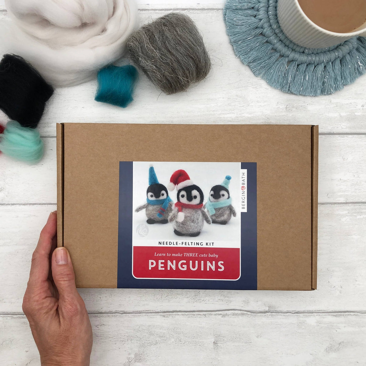 Beginner Baby Penguins Needle Felting Kit - Shop at Persephone's Hearth