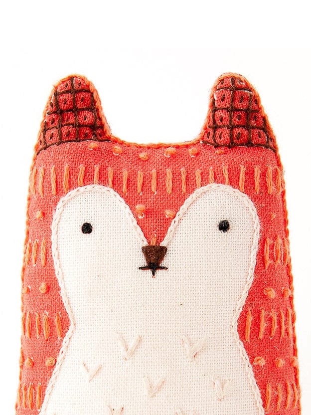 Beginner "Fox" Embroidery Doll Kit - Shop at Persephone's Hearth